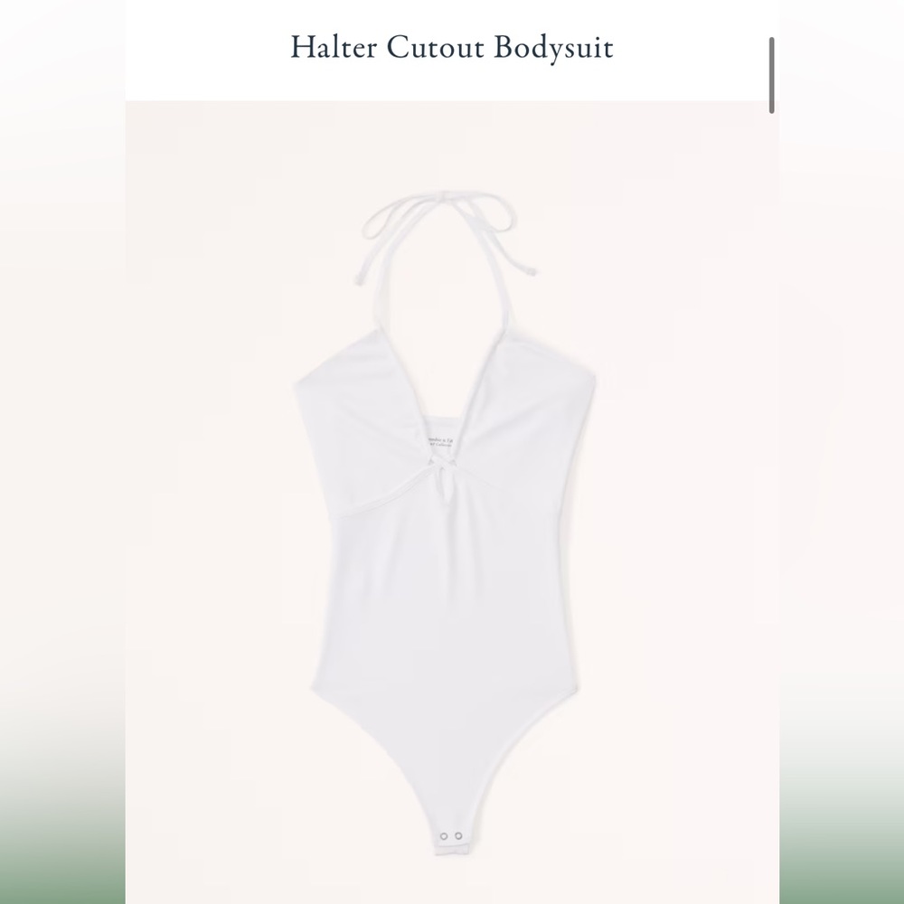 NWT Abercrombie Women’s halter cutout bodysuit